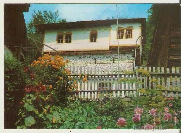 Mapka Bulgaria village of Shiroka laka Smolyan Old house *