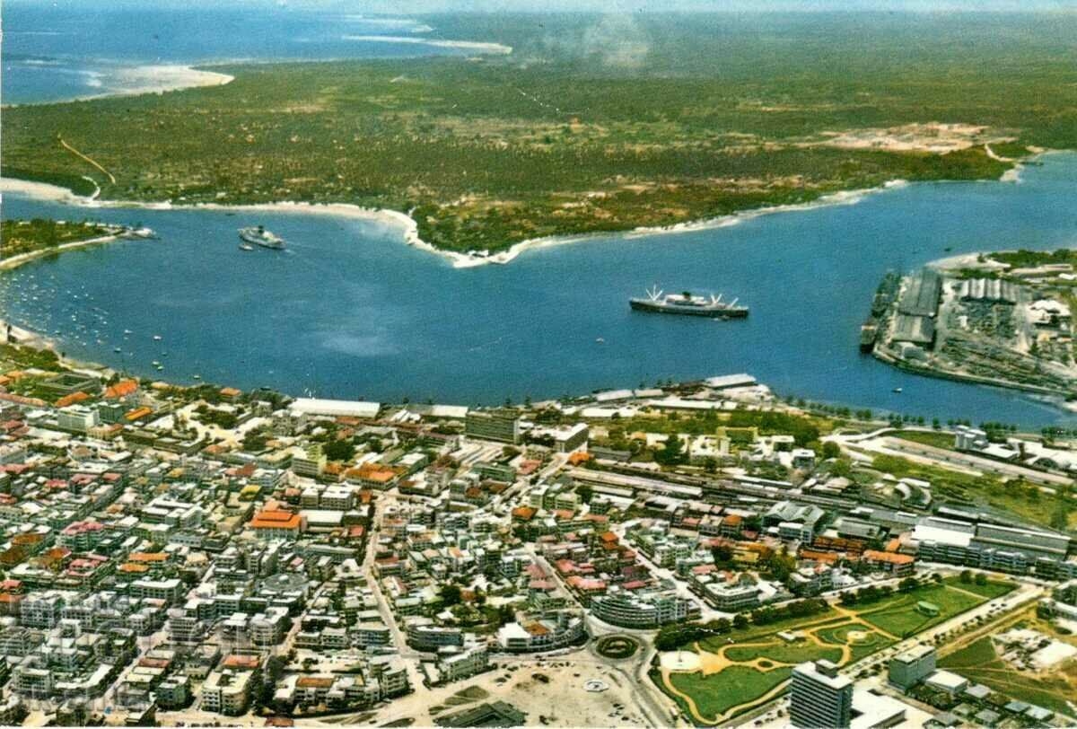 Old postcard - Dar es Salaam, General view