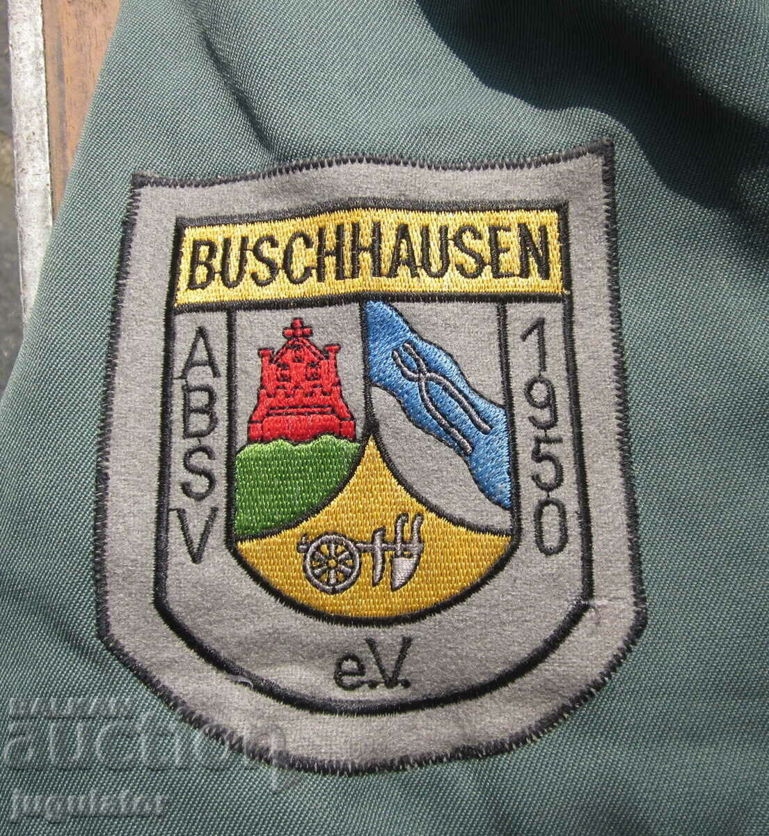 OLD GERMAN JACKET WITH BUSCHHOUSEN STRIPE 1950 with price 50.00 BGN | € 25.56 OLD GERMAN JACKET WITH BUSCHHOUSEN STRIPE 1950 with price 50.00 BGN | € 25.56