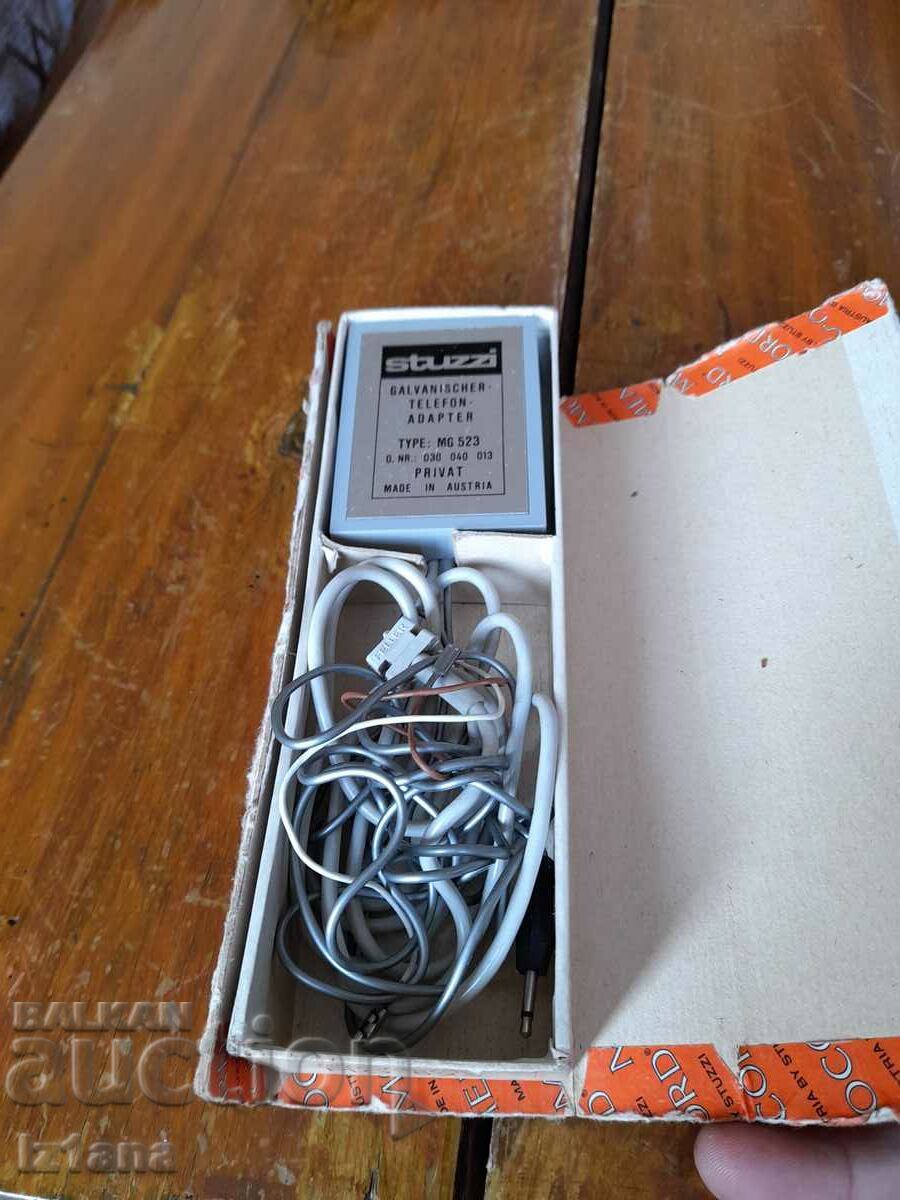 Old Stuzzi telephone adapter with price 28.00 BGN | € 14.32 Old Stuzzi telephone adapter with price 28.00 BGN | € 14.32