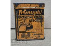 Old collectible Triumph tin box