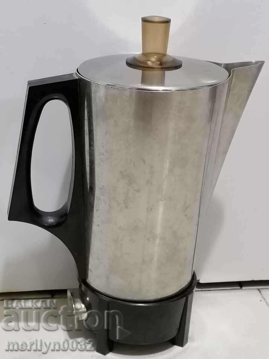 Old electric kettle USSR chrome nickel inox coffee pot kettle UNUSED with price 149.00 BGN | € 76.18 Old electric kettle USSR chrome nickel inox coffee pot kettle UNUSED with price 149.00 BGN | € 76.18