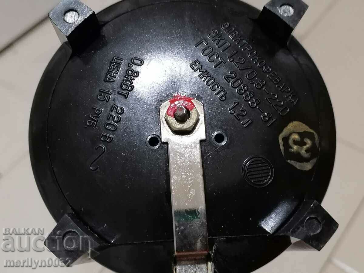 Old electric kettle USSR chrome nickel inox coffee pot kettle UNUSED - 5 Old electric kettle USSR chrome nickel inox coffee pot kettle UNUSED - 5