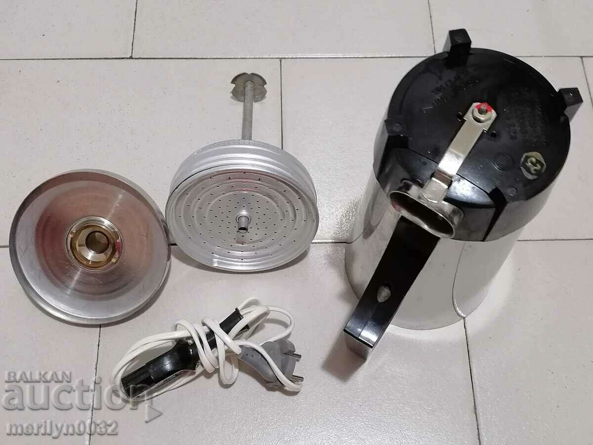 Old electric kettle USSR chrome nickel inox coffee pot kettle UNUSED - 6 Old electric kettle USSR chrome nickel inox coffee pot kettle UNUSED - 6