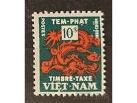 South Vietnam 1955 Tax Stamp/Dragons MNH