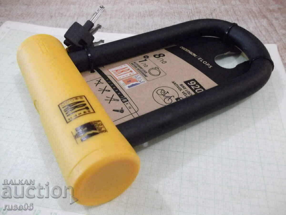 Padlock clamp 900 yellow to lock a wheel new - 7