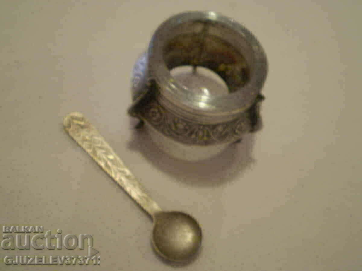 Old Russian mustard dish for caviar melchio - 6 Old Russian mustard dish for caviar melchio - 6