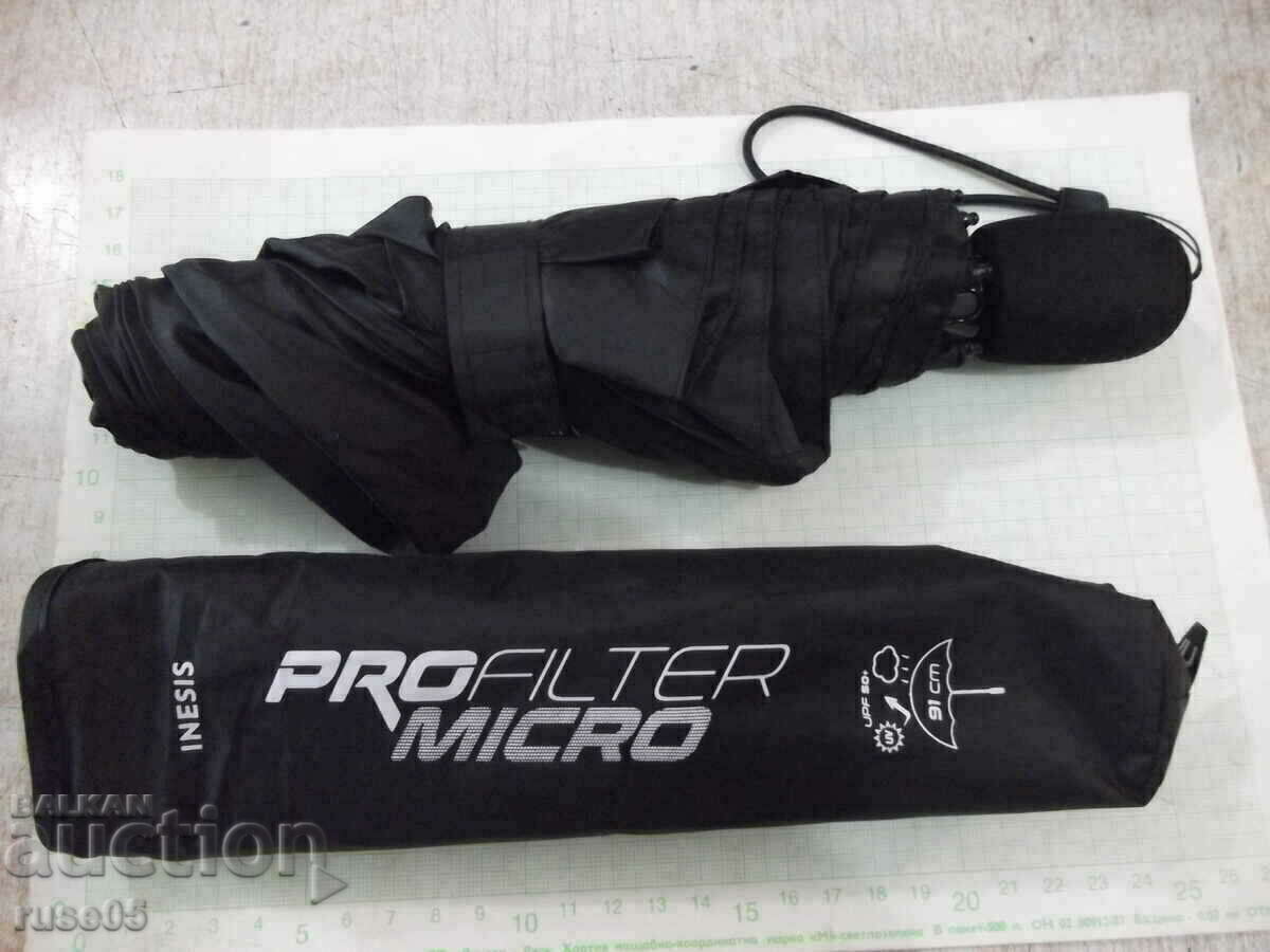 Umbrella "PROFILTER MICRO - 91 cm." black new