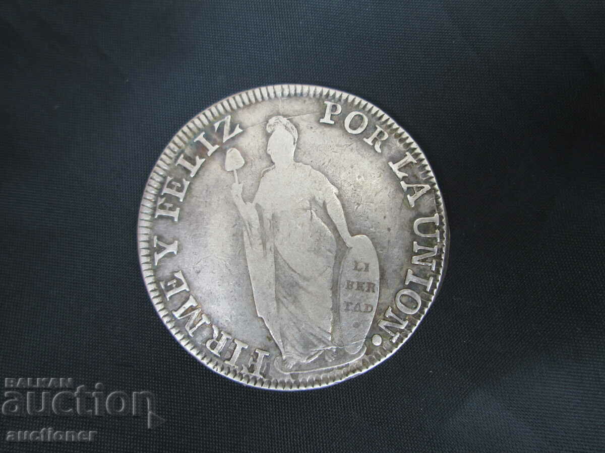 PERU 8 REAL SILVER 1835 - 6