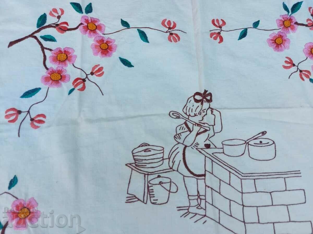 Delivery of OLD EMBROIDERED CARPET WALL CHECK RUG EMBROIDERY Delivery of OLD EMBROIDERED CARPET WALL CHECK RUG EMBROIDERY