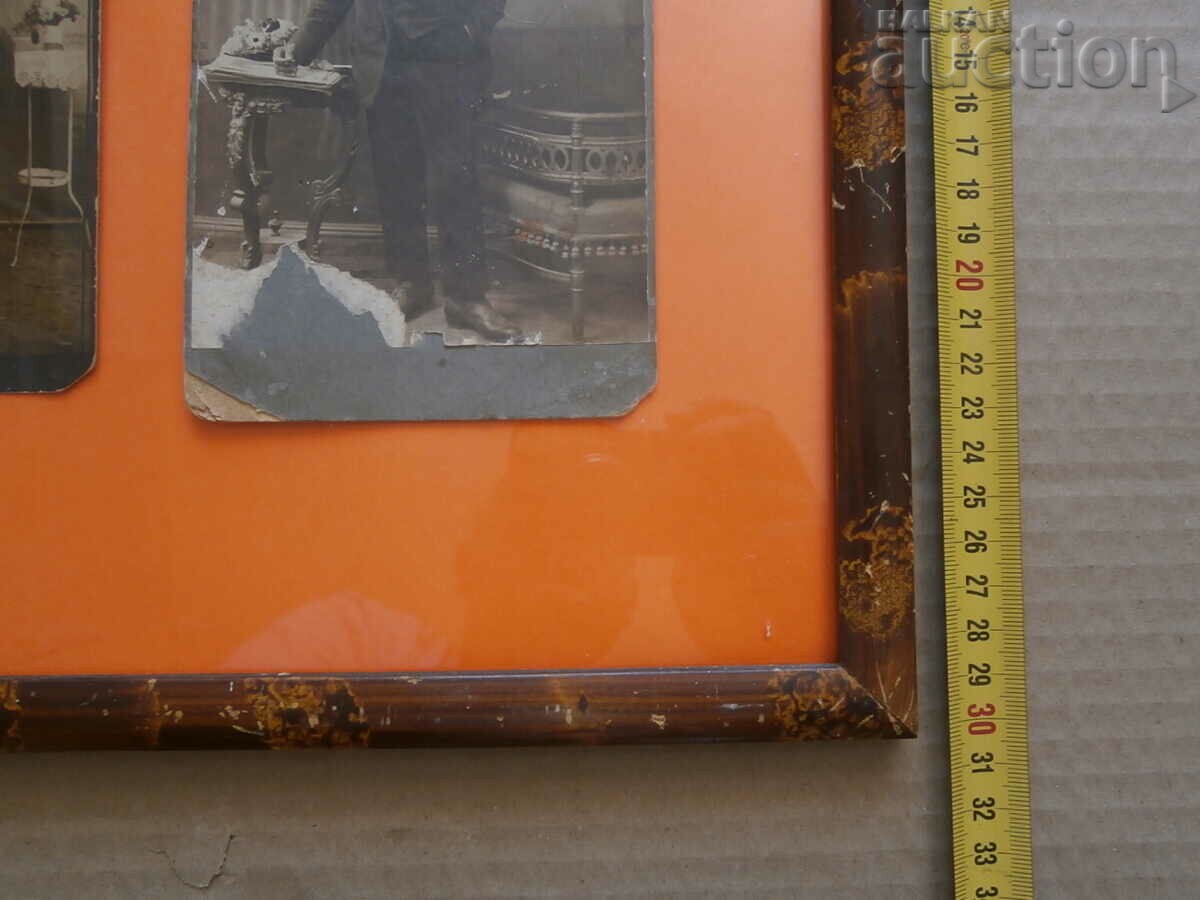 Auction vintage photos in a frame interior decoration Auction vintage photos in a frame interior decoration