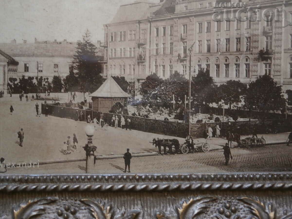 Auction vintage photo in a frame interior decoration Auction vintage photo in a frame interior decoration