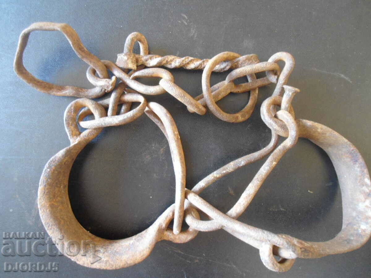 Auction Old forged bokai, shackles, interior Auction Old forged bokai, shackles, interior