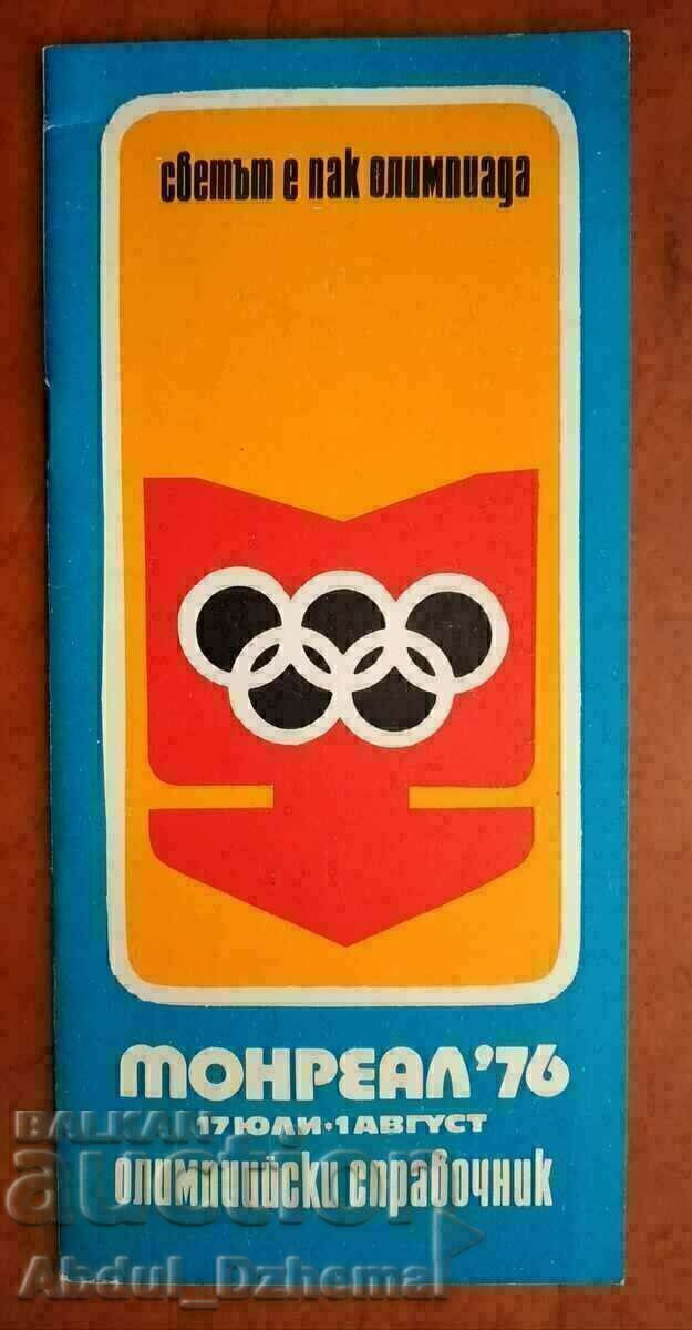 Sports program - Olympics Montreal 1976 Sports program - Olympics Montreal 1976