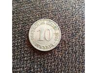 Γερμανία 10 Pfennig 1914 A