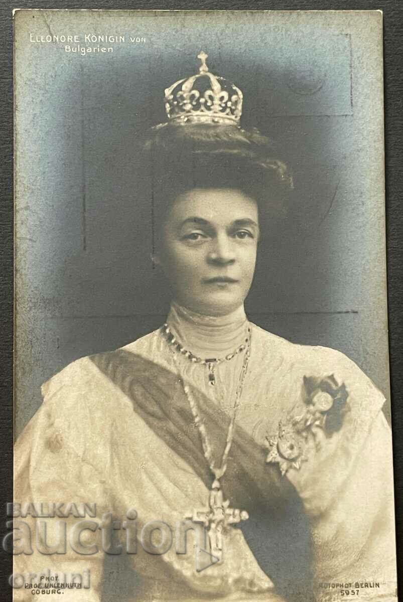 2633 Kingdom of Bulgaria Queen Eleonora with crown 1908
