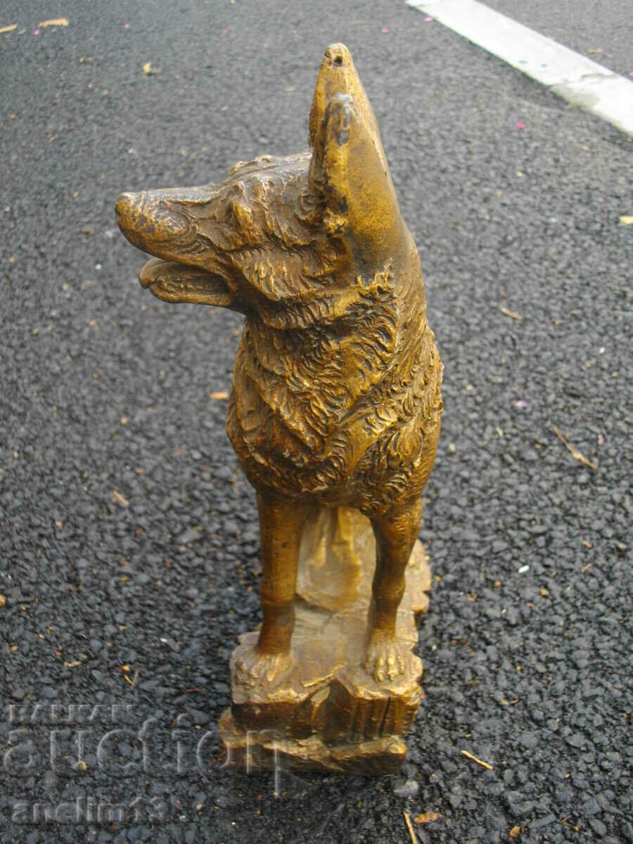 STATUETA VECHE CERAMICĂ PĂSTOR GERMAN MARCAT cu preț 155.00 BGN | € 79.25