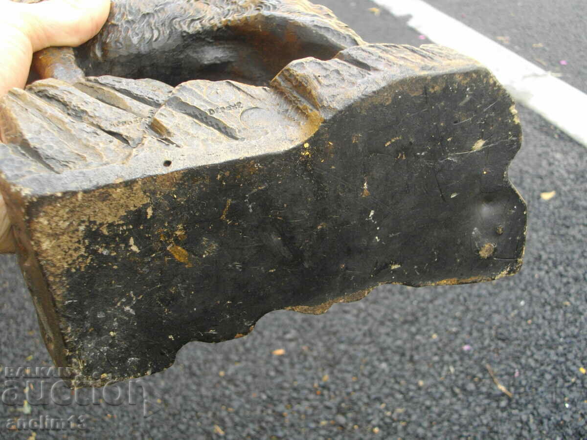 STATUETA VECHE CERAMICĂ PĂSTOR GERMAN MARCAT - 7