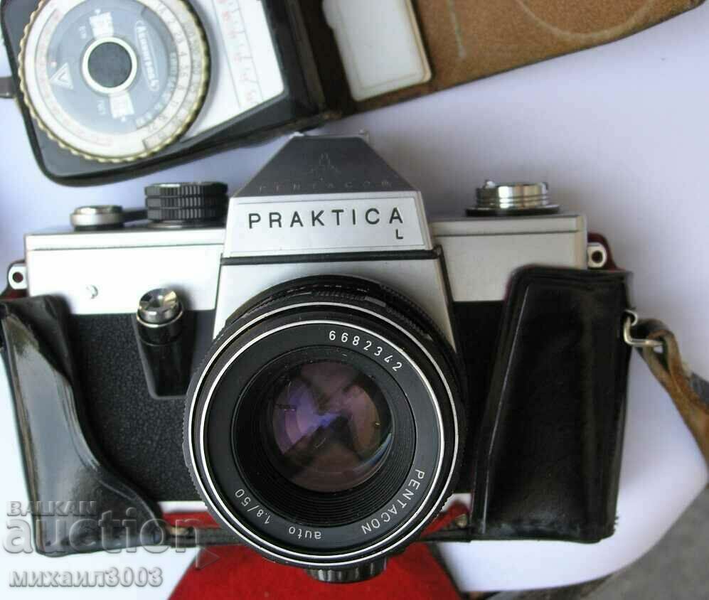 Cameră PRAKTICA L + PENTACON auto 1.8/50 lentilă