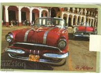 Old postcard - Pontiac retro car