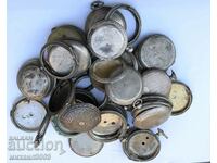 Lot of old silver pocket watch cover parts