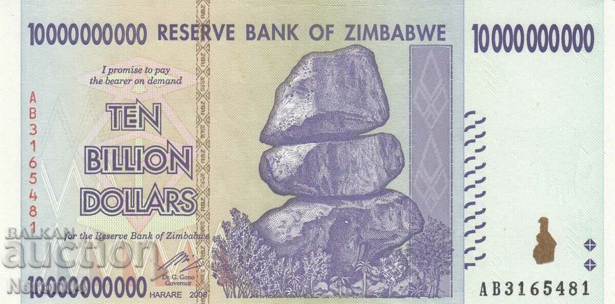 10.000.000.000 de dolari 2008, Zimbabwe