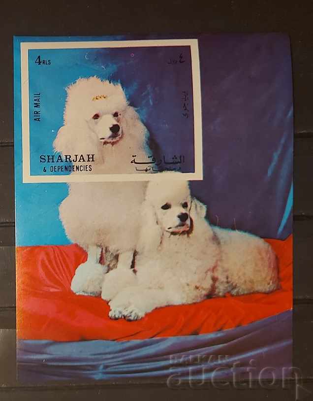 Шаржах 1972 Фауна/Кучета Блок Неперфориран MNH
