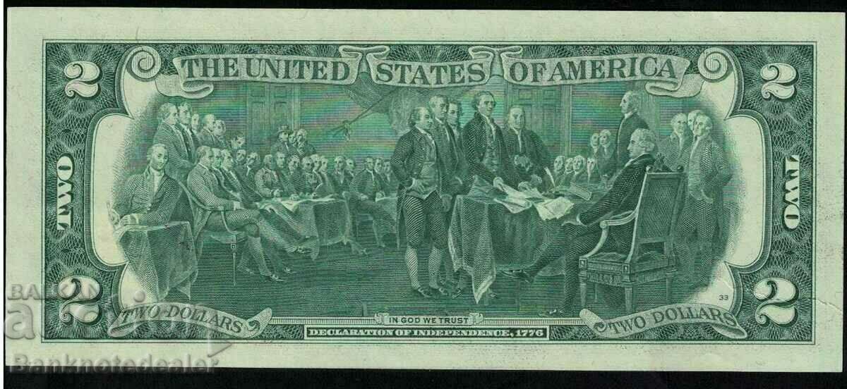 USA 2 Dollars 1976 April 13 Pick 461 Ref 1503 Chicago il Unc with price 150.00 BGN | € 76.69 USA 2 Dollars 1976 April 13 Pick 461 Ref 1503 Chicago il Unc with price 150.00 BGN | € 76.69