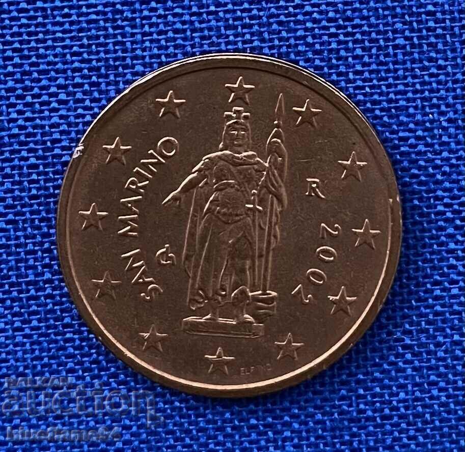 2 Eurocents Σαν Μαρίνο 2002