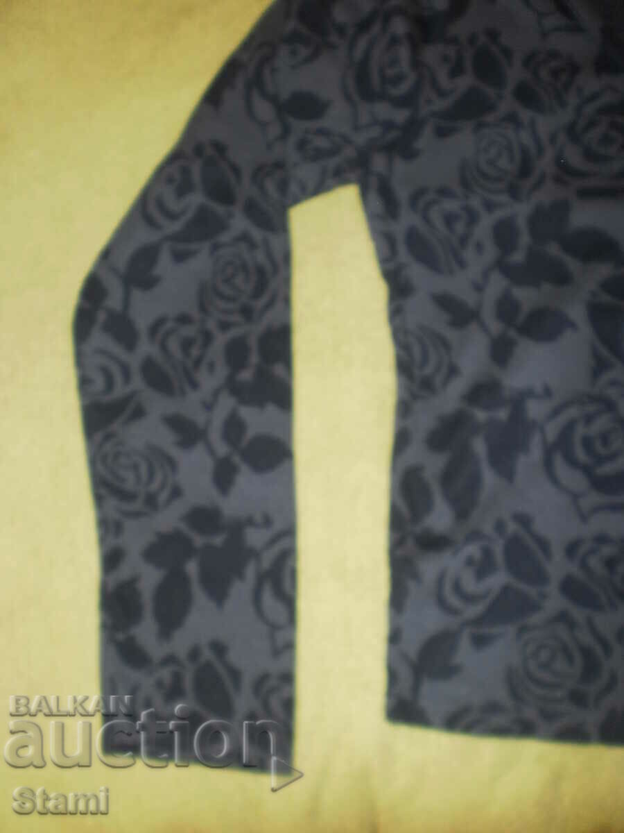 Auction Blouse with buttons blue and black NO, size L, new Auction Blouse with buttons blue and black NO, size L, new