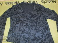 Bluza cu nasturi albastru si negru NU, marimea L, noua