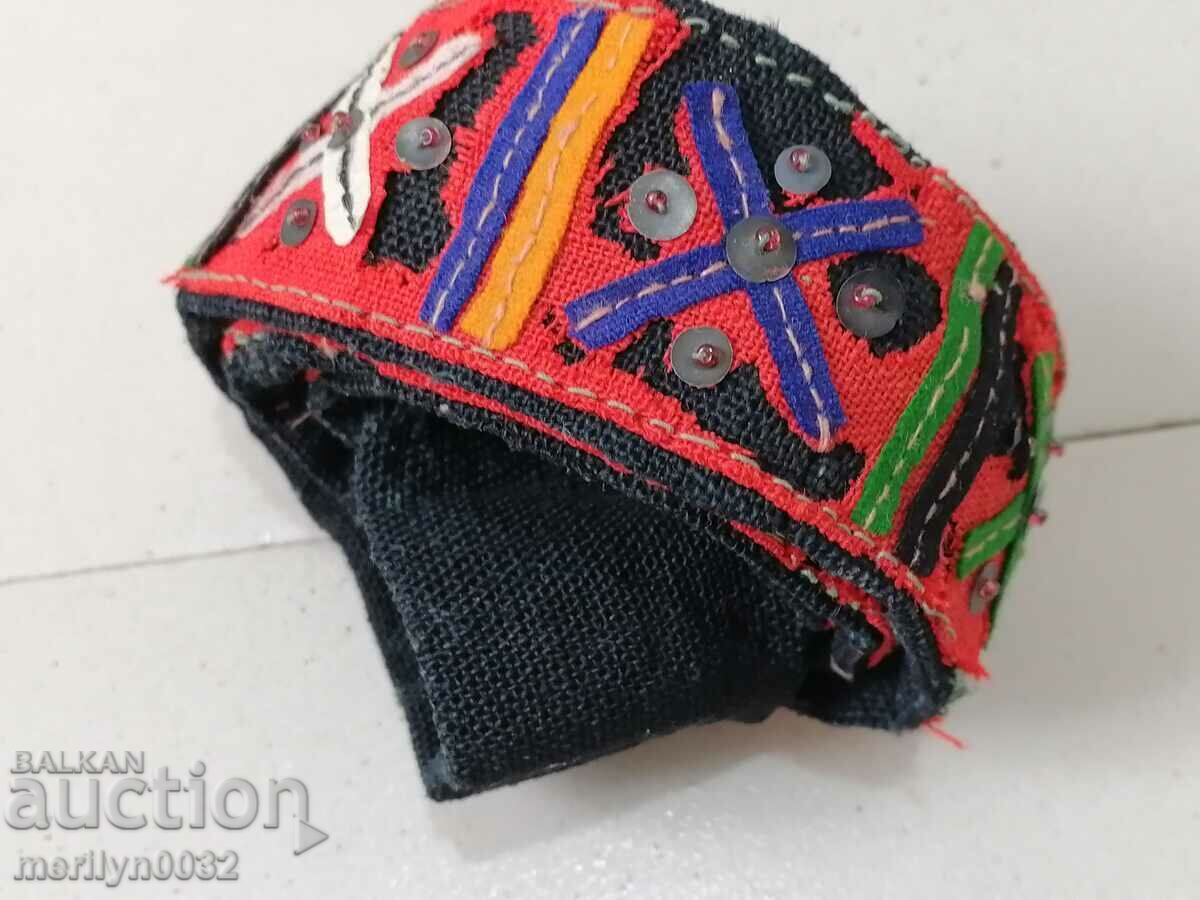 Old hand woven belt, belt, poft, costume Old hand woven belt, belt, poft, costume