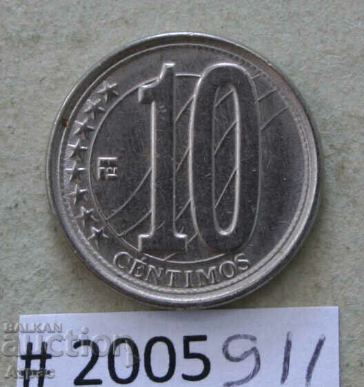 10  центимос 2009  Венецуела