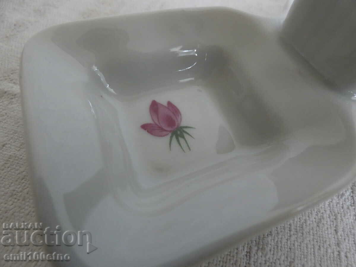 Salt shaker old Bulgarian porcelain Kitka Novi Pazar - 7 Salt shaker old Bulgarian porcelain Kitka Novi Pazar - 7