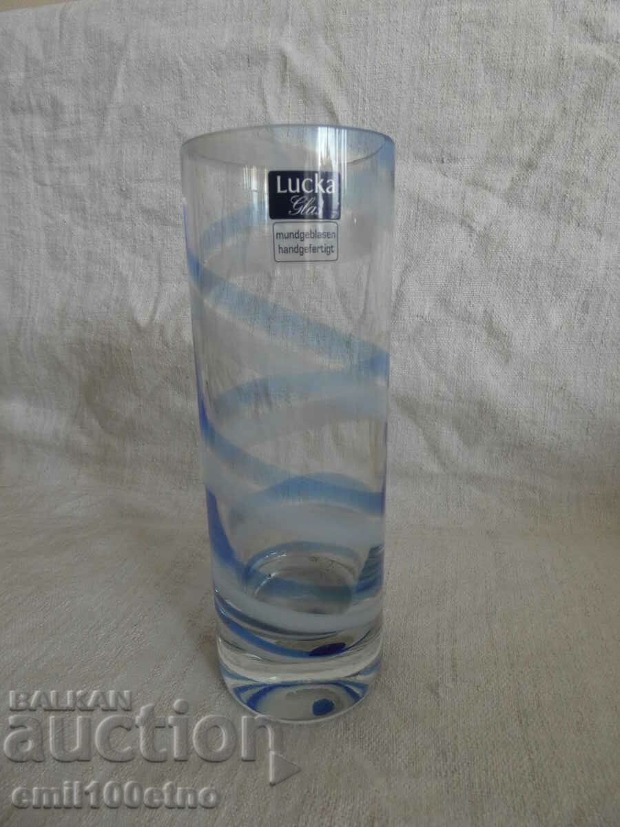 Vase LUCKA Glas - handmade