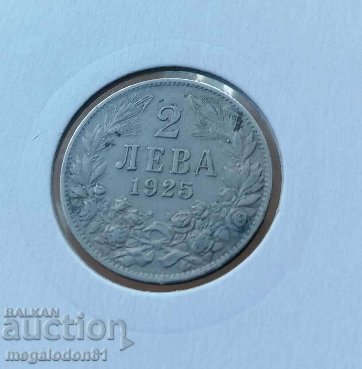 Auction Bulgaria - 2 BGN 1925, without line Auction Bulgaria - 2 BGN 1925, without line