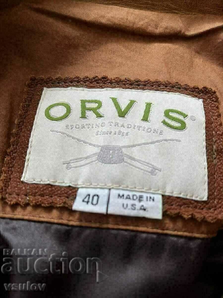 Доставка на Американско кожено яке от козя кожа / Orvis Goatskin Jacket