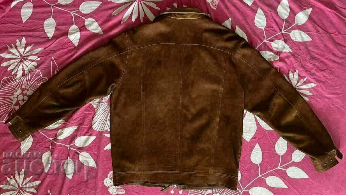 Американско кожено яке от козя кожа / Orvis Goatskin Jacket - 5