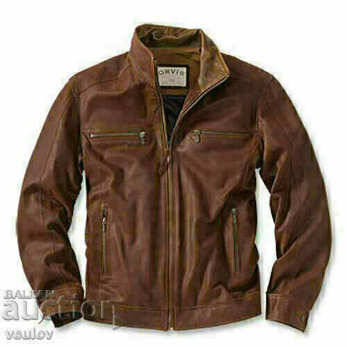 American goatskin leather jacket / Orvis Goatskin Jacket