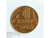 Франция 10 франка 1976 аUNC