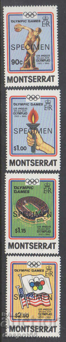 1984. Montserrat. Jocurile Olimpice - Los Angeles. SPECIMEN.