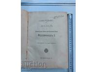 ΦΕΡΔΙΝΑΝΔΟΣ Α΄ - ΑΝΑΦΟΡΑ - 1907