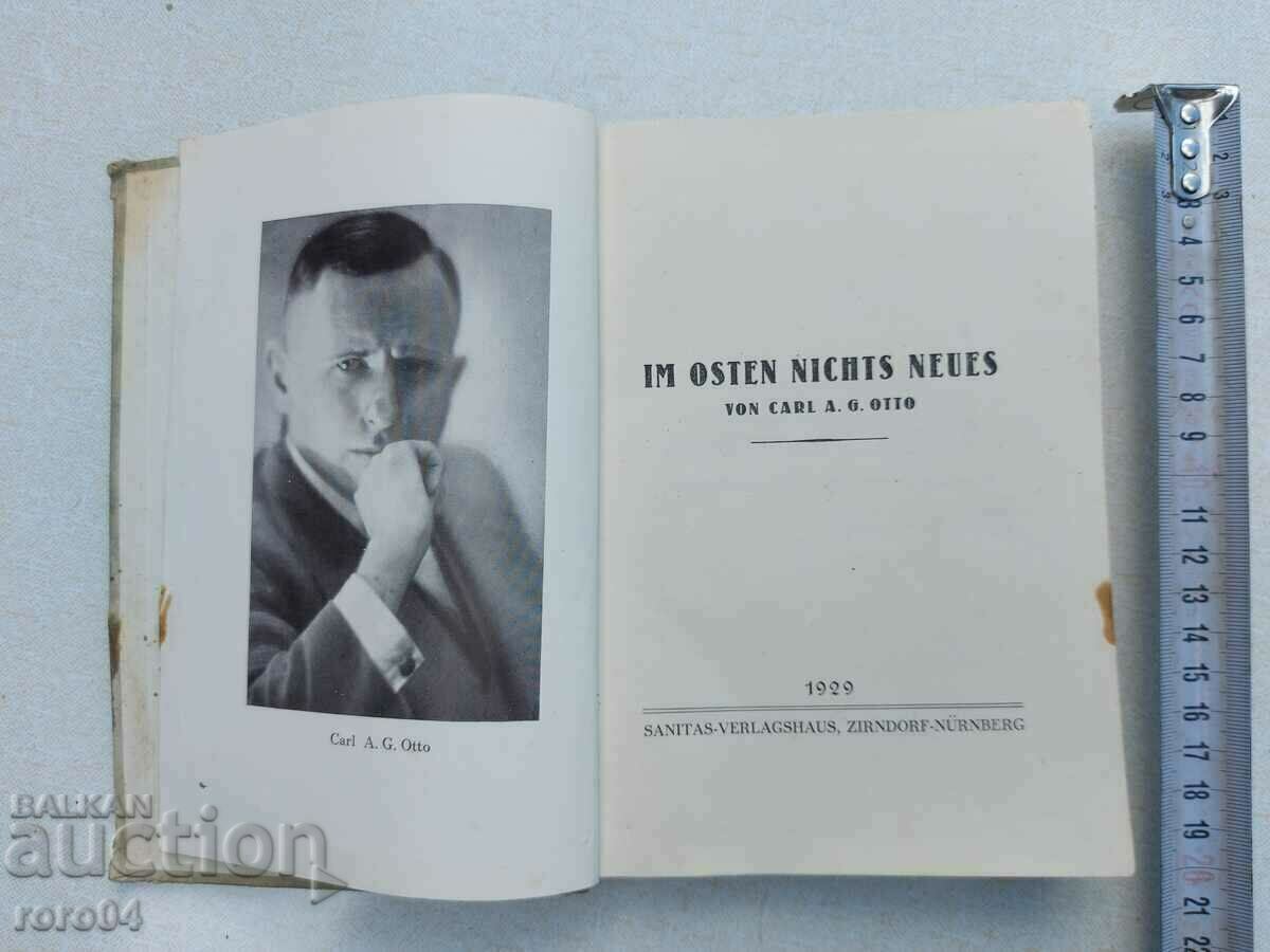 Licitație IM OSTEN NICHTS NEUES - CARL OTTO