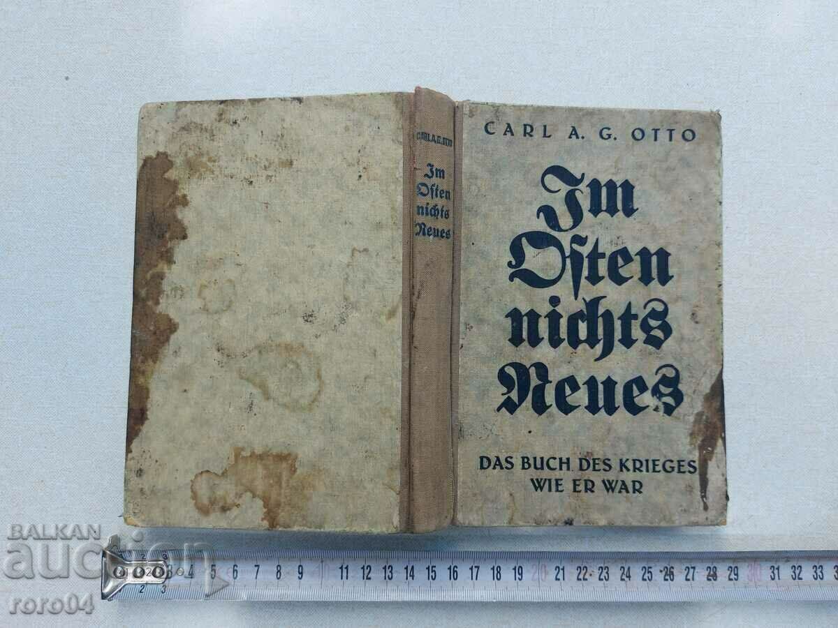 IM OSTEN NICHTS NEUES - CARL OTTO