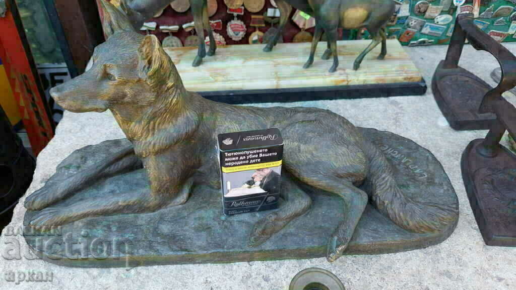 Auction  bronze figure, author's