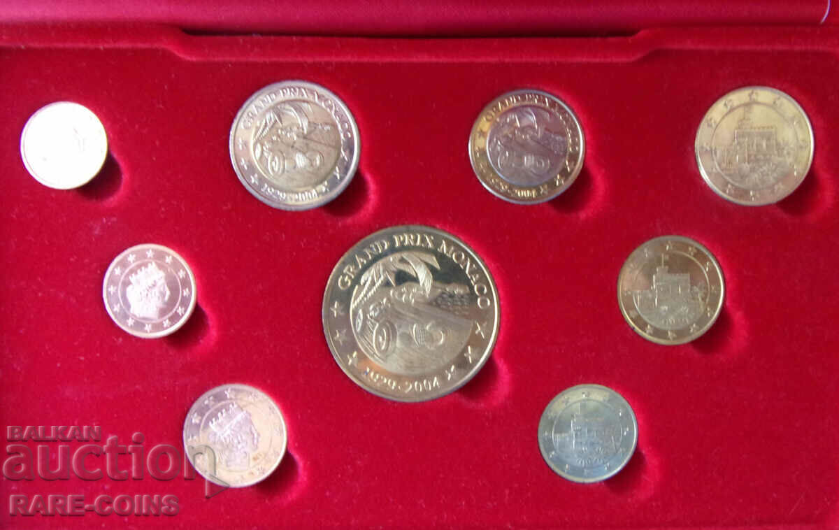 Licitație Set Monaco 2004 UNC 999 piese cu certificat Rar Original Licitație Set Monaco 2004 UNC 999 piese cu certificat Rar Original