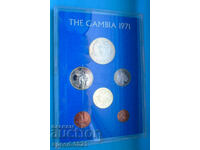 Лот монети - 6 броя, 1971 Гамбия - Unc