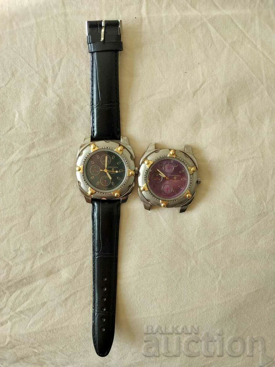 2 τεμ. vintage ρολόγια EMERSON
