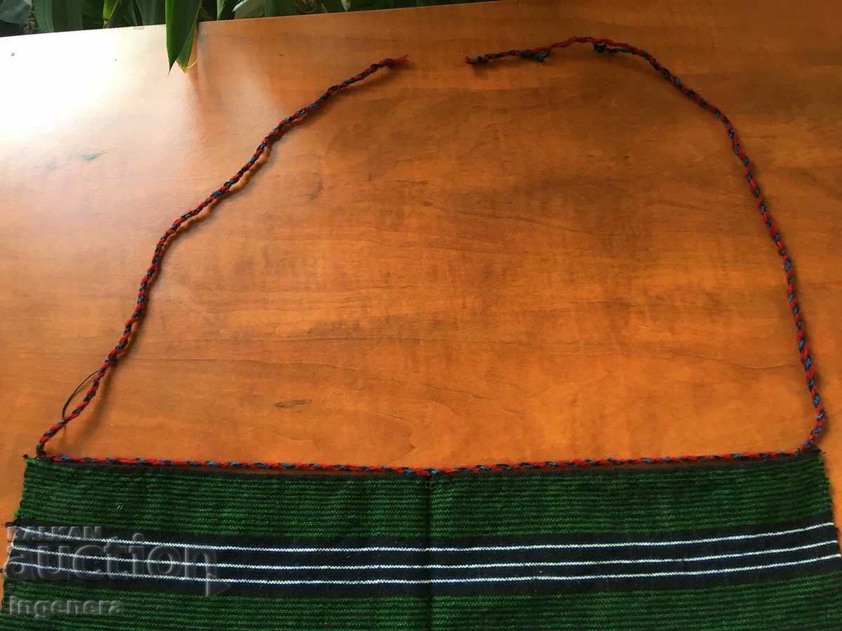 ANTIQUE ETHNIC WOVEN WOOL APRON - 5