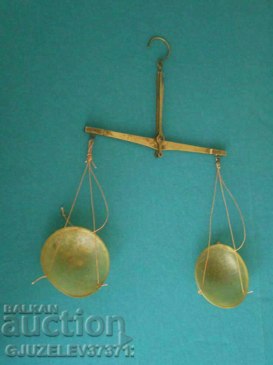 Παλιά Ζυγαριά φαρμακείου με γνήσιες υποδοχές - 7